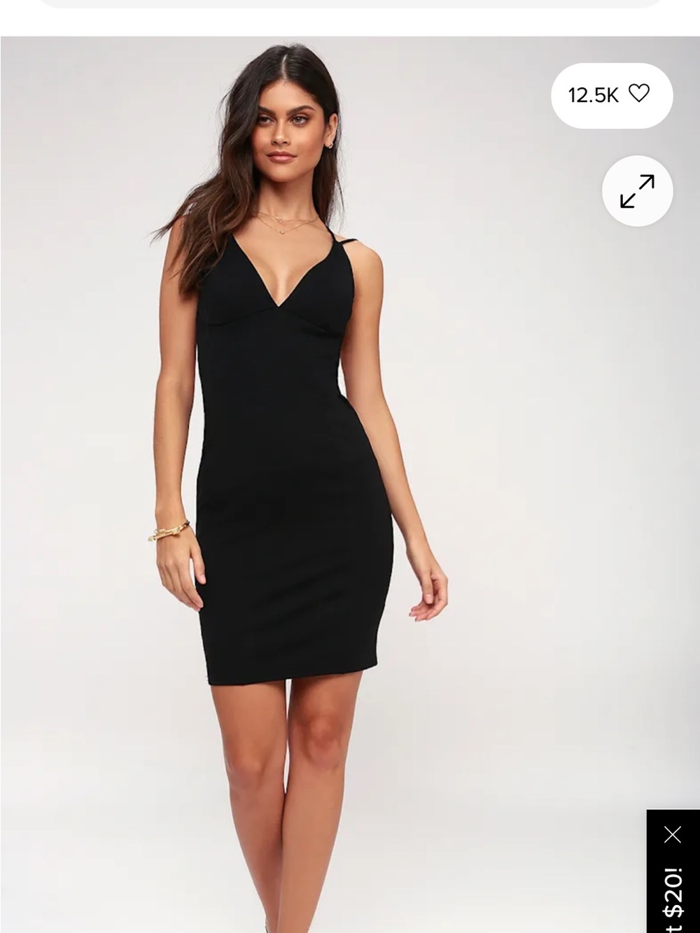 Lulu’s Backless Black Dress